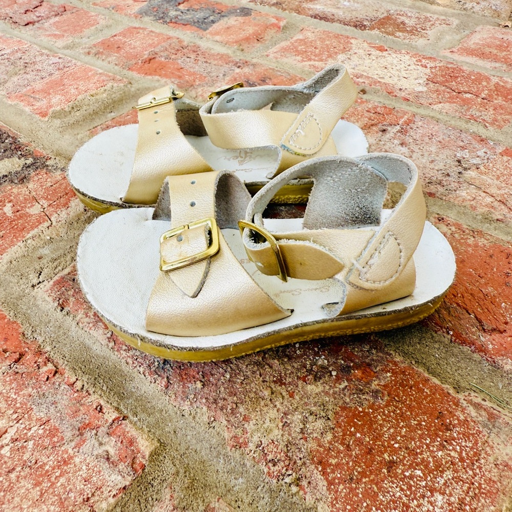 Gold Kids Surfer Sandals